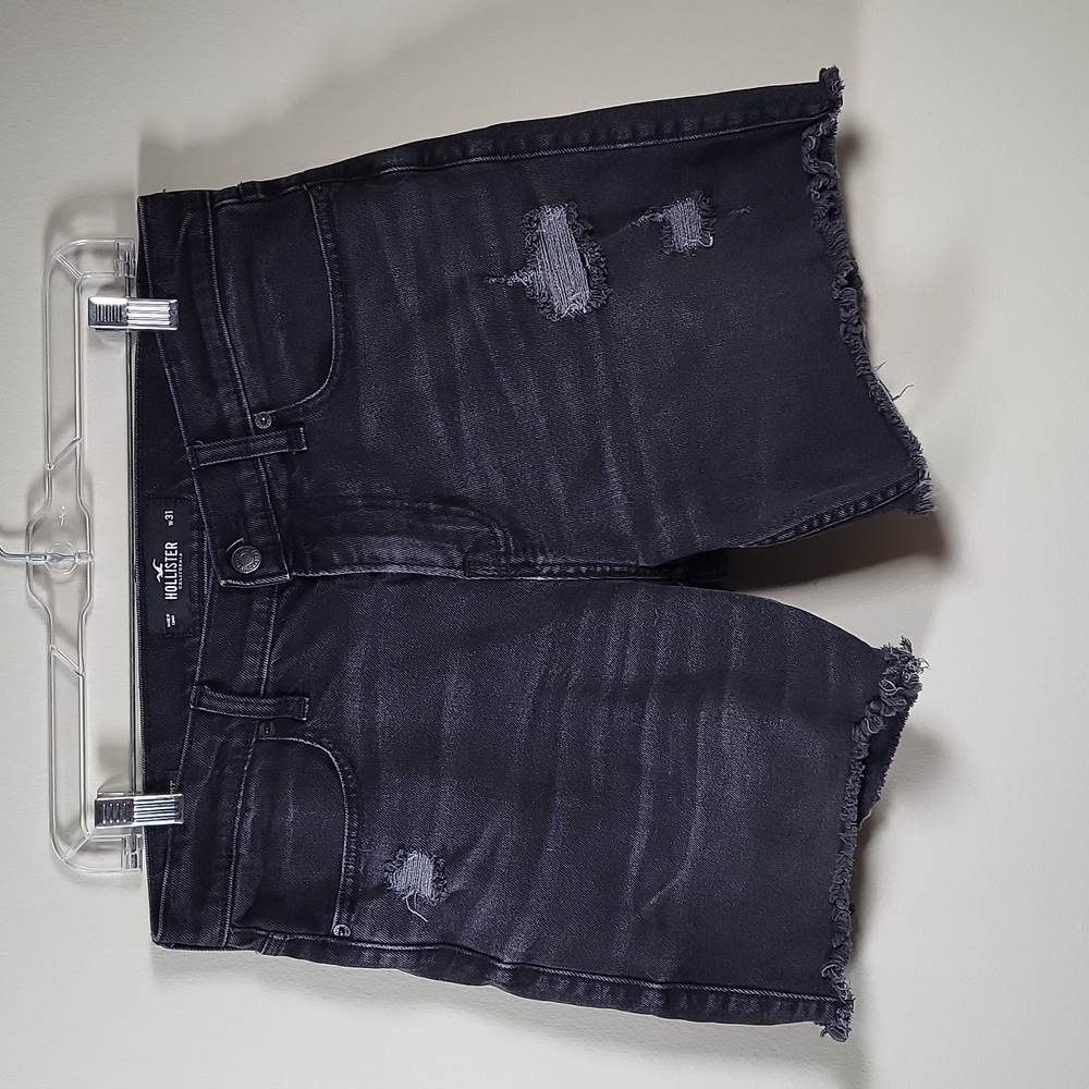 Hollister Black Denim Shorts